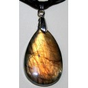 51ct ! Лабрадор / лабрадорит ЗОЛОТОЙ. Подвеска