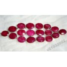 345 CT ! РУБИН в серебре БРАСЛЕТ 18 натур. рубина!
