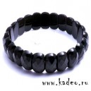 243ct! Черный ТУРМАЛИН - ШЕРЛ в огранке. Исправляет АУРУ, амулет ведьм. БРАСЛЕТ