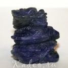 Природный САПФИР, резьба по камню 3D - ДРАКОН 179,85 ct. Статуетка. Тибет