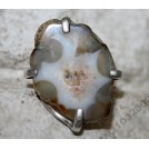 АГАТ СЛАЙС серебро 925. Редкое оригинальное КОЛЬЦО
