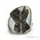 Редкость! СТАВРОЛИТ - КРЕСТ камень удачи, амулет от несчастий, оберег. Кольцо, р. 20