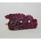 Природный РУБИН, резьба - ДРАКОН, 33,9 ct, Статуэтка - подвеска Тибет