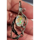 3 CT !  Серебряная подвеска с Мексиканским ОПАЛОМ. Дизайн!