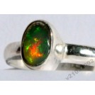 1,2 ct Мексиканский многоцветный ОПАЛ кольцо р.18
